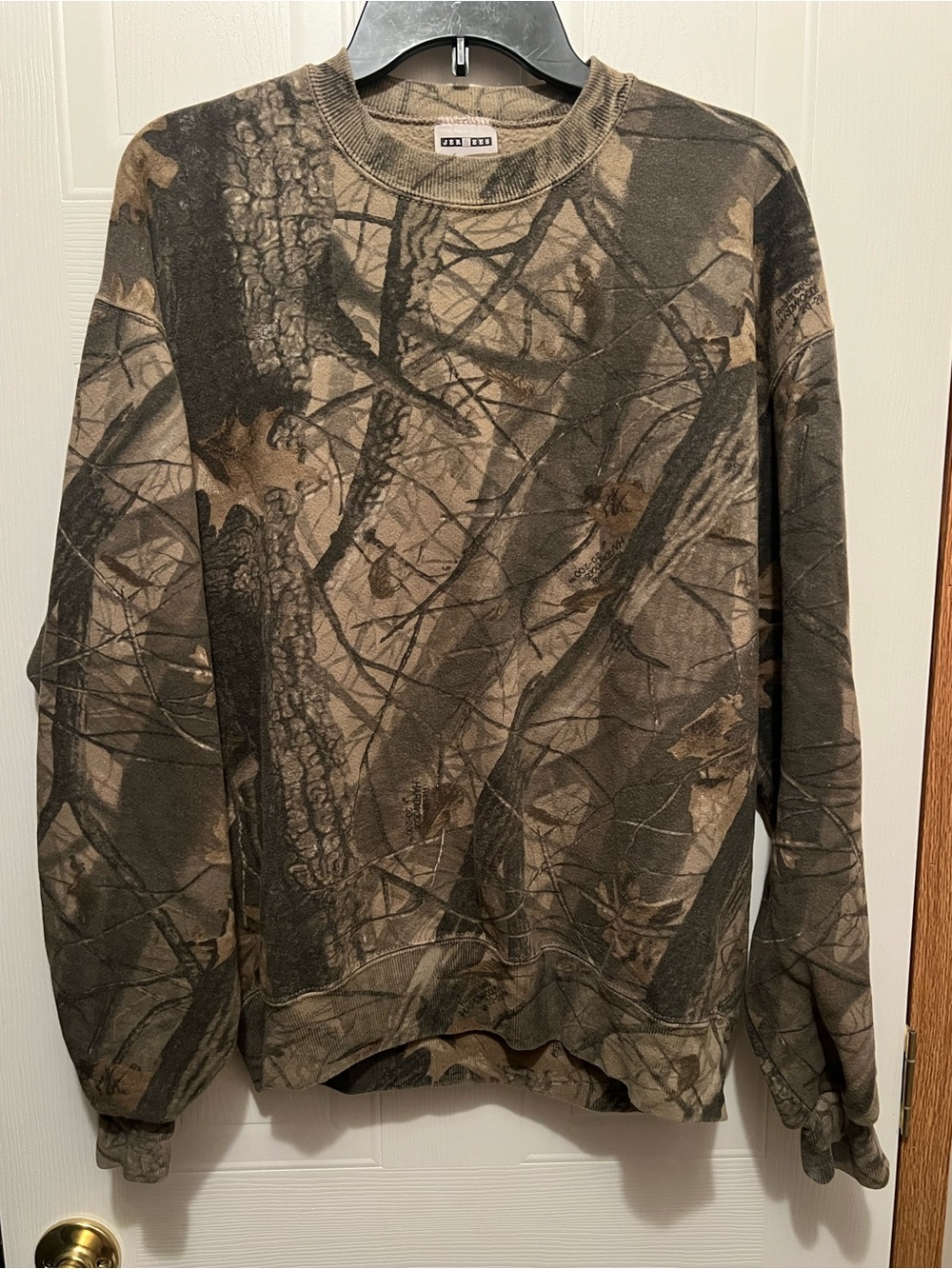 Jerzees Men's Large Realtree Camouflage Print Crewneck Sweater